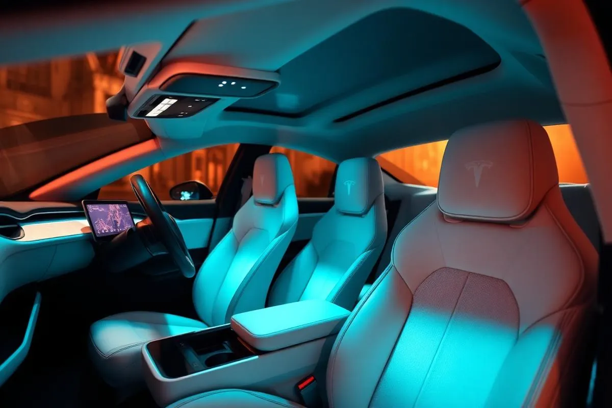 Tesla Taxi Interieur Schiphol